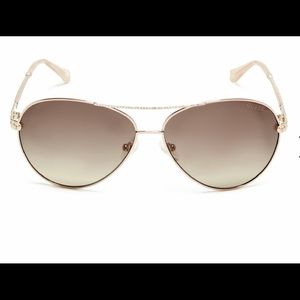 GUESS Catherine Rhinestone Aviator Sunglasses